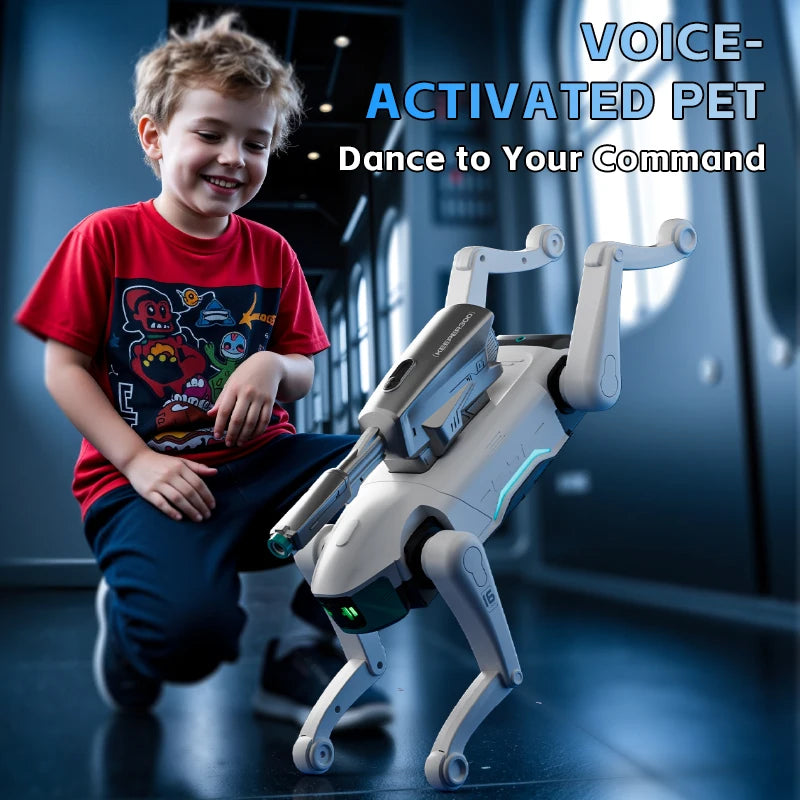 New Y16 Intelligent AI RC Robot Dog Voice Dialogue APP Remote Control Programming Singing Dancing Machine Dog Kids Gifts Toys